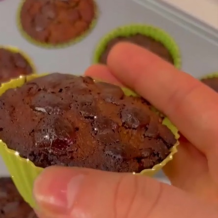 Muffins de abobrinha com chocolate